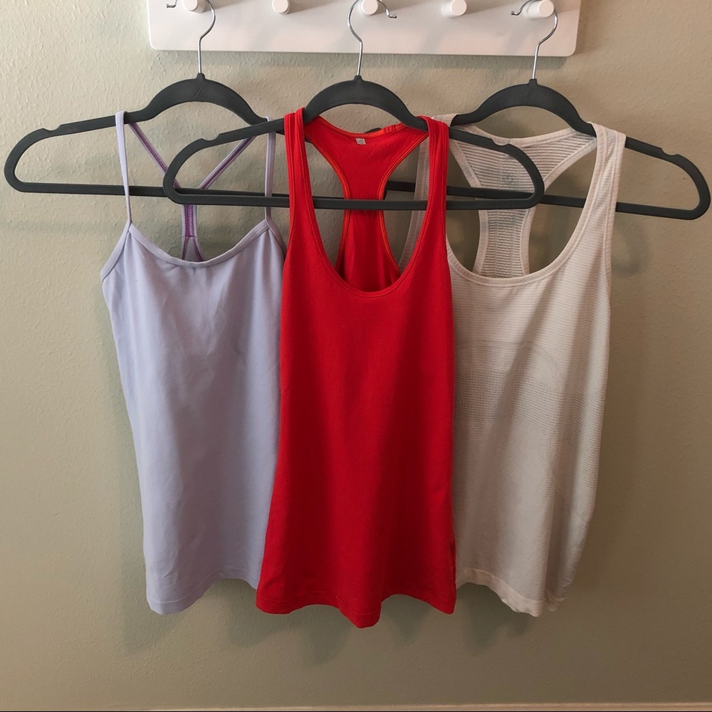 Lululemon tank trio